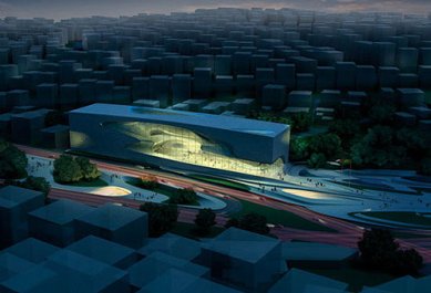 Výsledky soutěže na jordánské kulturní centrum Darat King Abdullah II - 1. místo - Zaha Hadid Architects, Londýn, Velká Británie