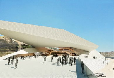 Výsledky soutěže na jordánské kulturní centrum Darat King Abdullah II - 1. místo - Delugan Meissl Associates Architectes, Vídeň, Rakousko