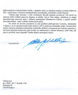 Odpověď ministra Jehličky na otevřený dopis akademiků - foto: archiv autora