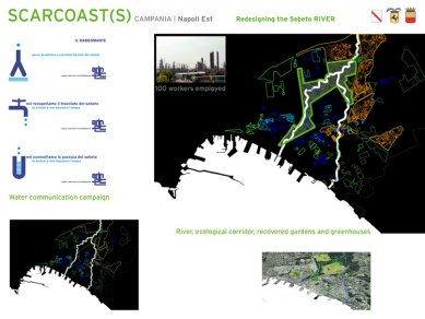 Čestná uznání za projekty v Belgii, Itálii a Srbsku - Luigi Centola: Rekultivace nábřeží, Itálie<br>East Naples: redesigning the Sebeto River.