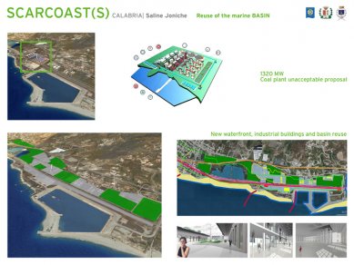 Čestná uznání za projekty v Belgii, Itálii a Srbsku - Luigi Centola: Rekultivace nábřeží, Itálie<br>Saline Joniche: reuse of the Marine Basin.