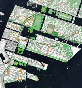 Výsledky soutěže The Sustainable City of the Future - 1. místo - Nordholmene Urban Delta - Cobe, Sleth, Rambøll (Dánsko)