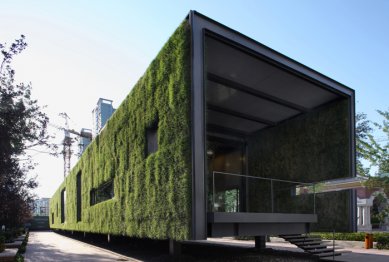 V Pekingu si developeři postavili "zelený" showroom - foto: Vector Architecture