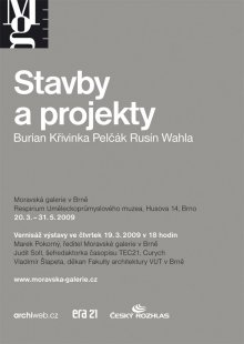 Pozvánka na výstavu Stavby a projekty - foto: Moravská galerie v Brně