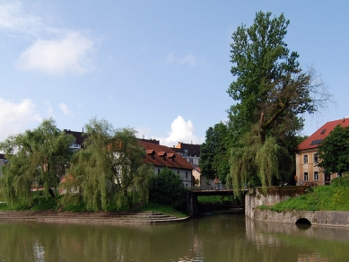 Přednáška Damjana Prelovšeka v Praze - Trnovský přístav po regulaci, Lublaň 1935-36 - foto: Petr Šmídek, 2008