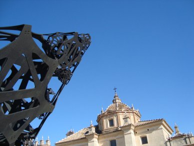 Matthew Ritchie: The Last Scattering - The Morning Line vystavené ve španělské Seville v roce 2008 - foto: Rasto Udzan