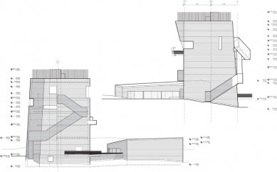 V norském Hamarøy bude otevřeno Centrum Knuta Hamsuna od Stevena Holla - Pohled jižní a západní - foto: Courtesy Steven Holl Architects