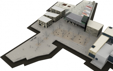 Results of the Competition for the Renovation of Freedom Square in Znojmo - 2nd place: Ing. arch. Zdeněk Zavřel, Ing. arch. Hana Seho and Ing. Josef Mádr