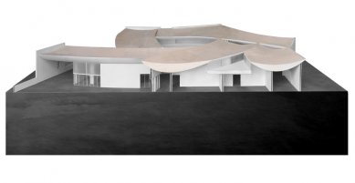 V září se v dánském Herningu otevře muzeum od Stevena Holla - Řez modelem - foto: Courtesy Steven Holl Architects