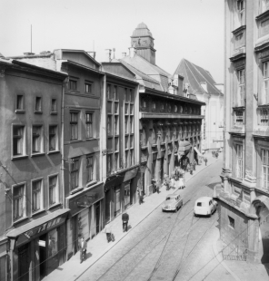 Středoevropské forum Olomouc - architektonická studie - Olomouc, Denisova ulice, situace v roce 1969 - foto: © Muzeum umění Olomouc