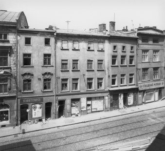 Středoevropské forum Olomouc - architektonická studie - Olomouc, Denisova ulice, situace v roce 1969 - foto: © Muzeum umění Olomouc