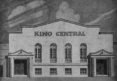 Středoevropské forum Olomouc - architektonická studie - Kino Central, 1926 - foto: © Muzeum umění Olomouc