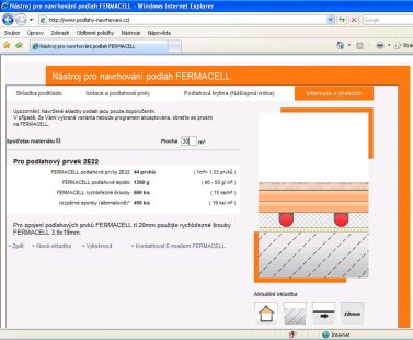 Nový softwarový nástroj pro navrhování podlah FERMACELL