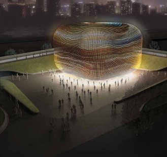 Britský pavilon pro šanghajské Expo 2010 od Thomase Heatherwicka  - Vítězný návrh z roku 2007. - foto: Heatherwick studio