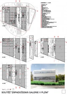 Výsledky soutěže na řešení nové budovy Západočeské galerie v Plzni - Odměna - Ing. arch. Martin Čeněk, Ing. arch. Petr Synovec, Ing. arch. Petra Hlaváčková