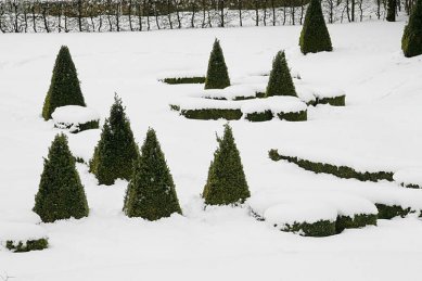 Zahrady v zimě - Park Sanspareil - foto: gardenpanorama.cz