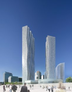 DC Towers ve Vídni od Dominique Perraulta - foto: Dominique Perrault Architecture