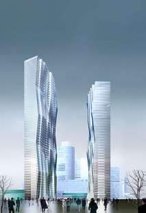 DC Towers ve Vídni od Dominique Perraulta - foto: Dominique Perrault Architecture