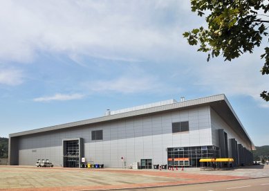 Facade system Qbiss by Trimo - Pavilion P at the Brno Exhibition Centre