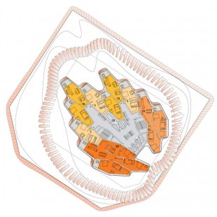 Magnolia Tower v Dubaji od Sadar Vuga Arhitekti - Půdorys typického podlaží - foto: Sadar Vuga Arhitekti