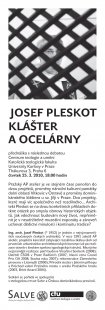 Pozvánka na přednášku Josefa Pleskota – Klášter a ocelárny