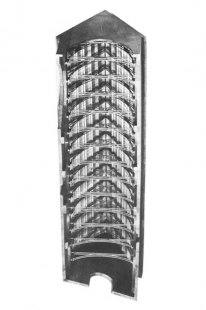 Mirko Baum: V magnetickém poli gotiky - Kostel Karmelitánů ve Frankfurtu nad Mohanem: model ocelového krovu - foto: archiv autora