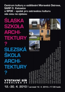 Pozvánka na výstavu "Slezská škola architektury?"