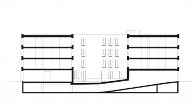 Diakonie in Duesseldorf from baumschlager eberle architects - Řez diakonií - foto: Baumschlager Eberle, Lochau