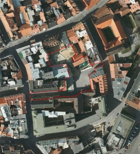 Brno vyhlašuje soutěž na revitalizaci Římského náměstí - Hranice řešeného území