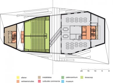 Soutěžní návrh Groninger Forum od NL architects - foto: NL Architects