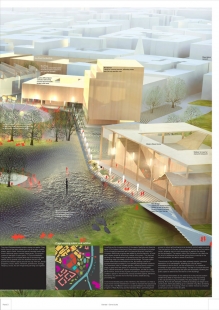 První místo v urbanistické soutěži na revitalizaci území Černá louka - foto: Maxwan Architects + Urbanists