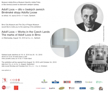 Pozvánka na výstavu: Adolf Loos — dílo v českých zemích