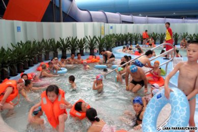 Water Cube two years after the Beijing Olympics