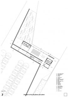 Results of the competition 'Mourning Hall in Roudnice nad Labem' - 3rd prize (20,000 CZK) - proposal no. 51 (received 20 points) - foto: Ing. arch. Jana Moravcová, Ing. Tomáš Novotný, Ing. arch. Tomáš Zmek