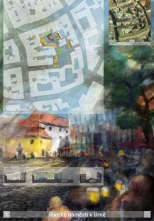 Revitalizace "Římského náměstí" v Brně - 1. cena - foto: Ing. arch. Lukáš Fišer, Ing. arch. Kristýna Casková