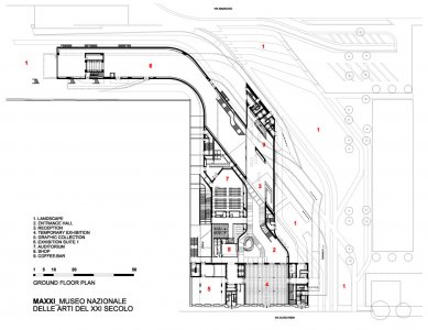 Stirling Prize 2010 was awarded to MAXII by Zaha Hadid - Ground floor plan - foto: Zaha Hadid Architects