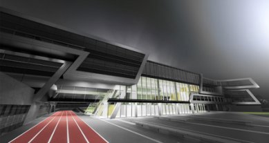 Gymnázium v Brixtonu od Zahy Hadid - Vizualizace - foto: Zaha Hadid Architects