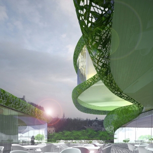 Projekt 'polštářových teras' v Lublani od OFIS arhitekti - foto: OFIS arhitekti