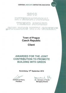 The garden of the Müller Villa awarded in the international competition ELCA TREND AWARD – Green Architecture - for historical gardens