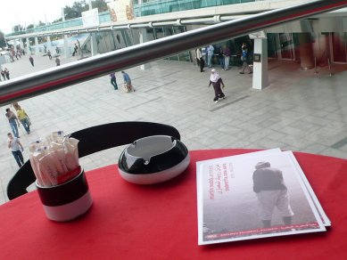 Martin Roubík. architect – exhibition at the Alexandria Library - Main entrance to the Alexandria Library, where the exhibition of Mr. A is located. - foto: Regina Loukotová