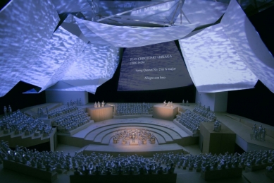 Koncertní sál v Miami od Franka Gehryho - Model koncertní síně - foto: Courtesy of Frank Gehry Partners, LLP