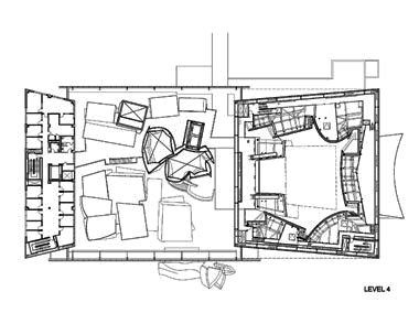 Koncertní sál v Miami od Franka Gehryho - Level 4 - foto: Courtesy of Frank Gehry Partners, LLP