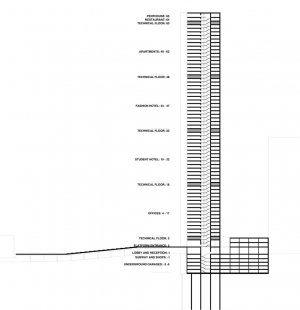 Šimon Dočekal - Greenwich tower, New York - Řez