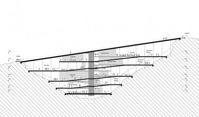 Gabriela Králová - International Volcano Museum, Lanzarote - <section>A-A' cut</section>