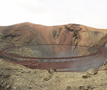 Josef Habersberger - Mezinárodní muzeum vulkánů, Lanzarote  - Zákres do fotografie