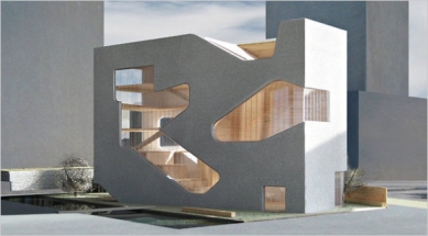 Veřejná knihovna na Long Island od Stevena Holla - Model - foto: Steven Holl Architects