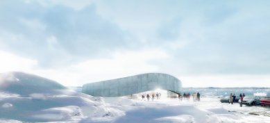 Vítězný projekt národní galerie v grónském Nuuk od BIG - foto: Courtesy of BIG