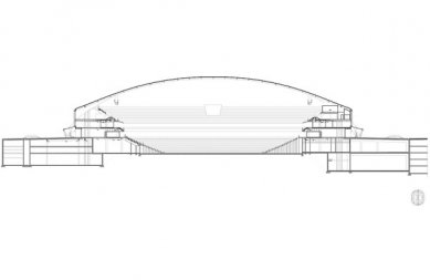 Sporting complex in Ljubljana by Sadar Vuga Architects - <translation>Cross-section of the hall</translation> - foto: Sadar Vuga Arhitekti