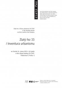 Křest časopisu Zlatý řez 33 / Inventura urbanismu