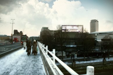 Soutěžní návrh 'A Room for London' od mjölk architekti - Zákres do fotografie - foto: mjölk architekti